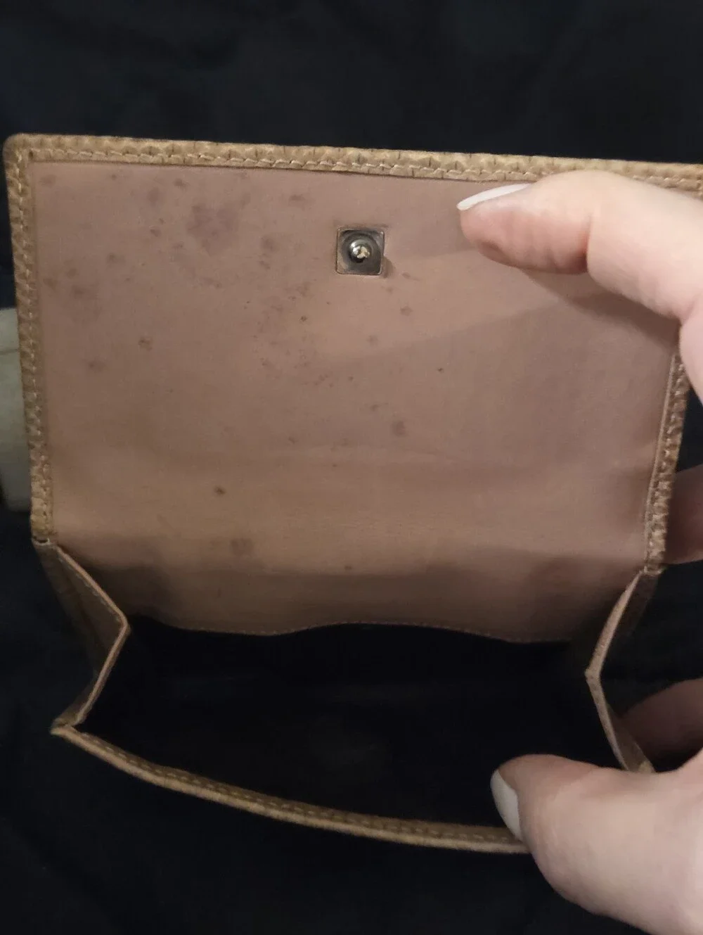 Gucci Marmont Beige and Pink Textured Leather Trifold - Picture 8 of 16